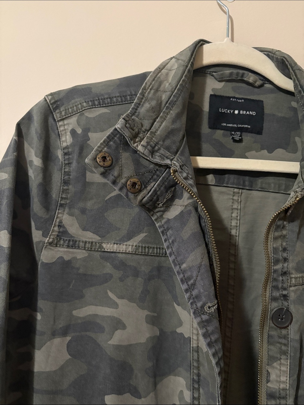 Lucky Brand Olive Camo  Field Jacket - Picture 3 of 12
